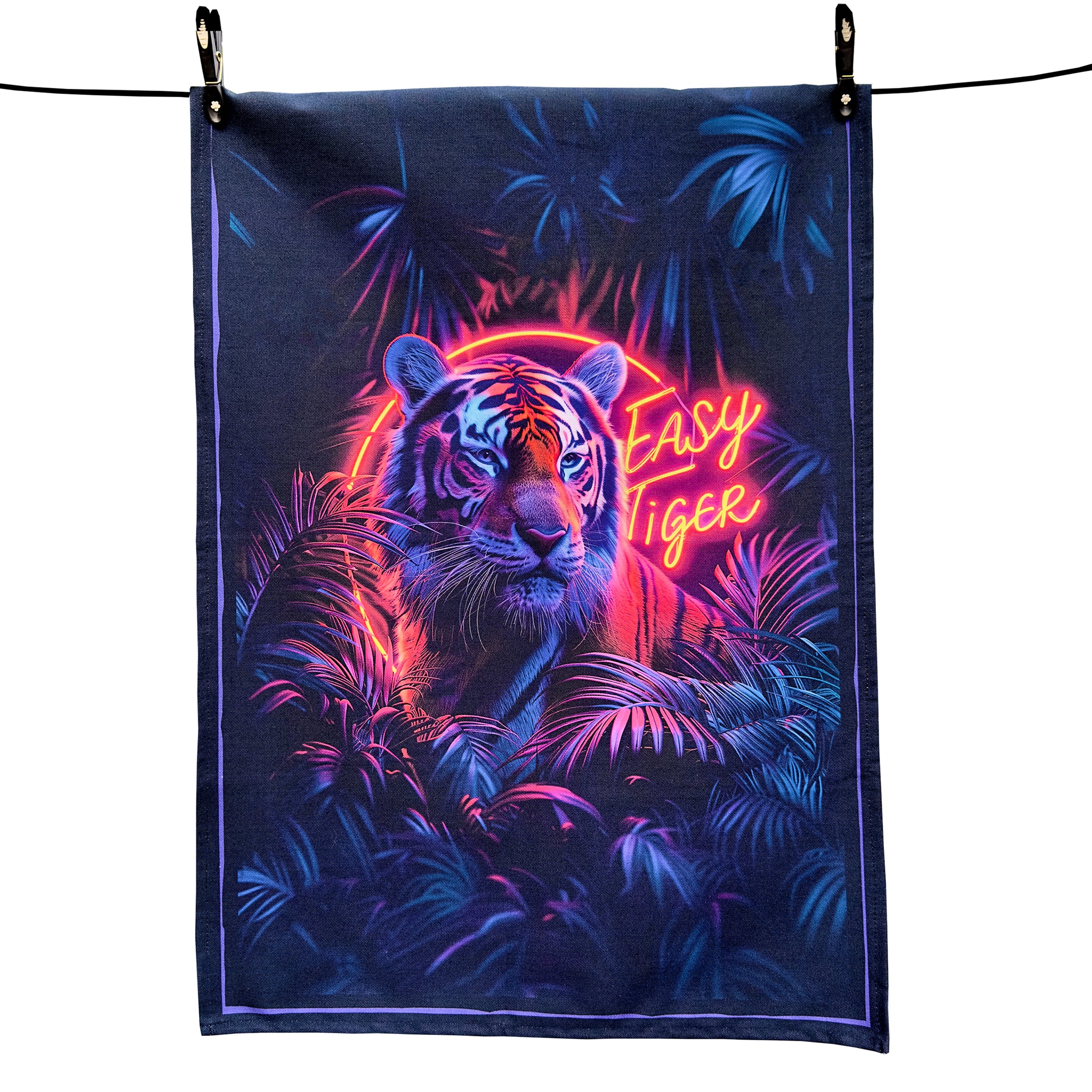 Love Frankie Easy Tiger Tea Towel