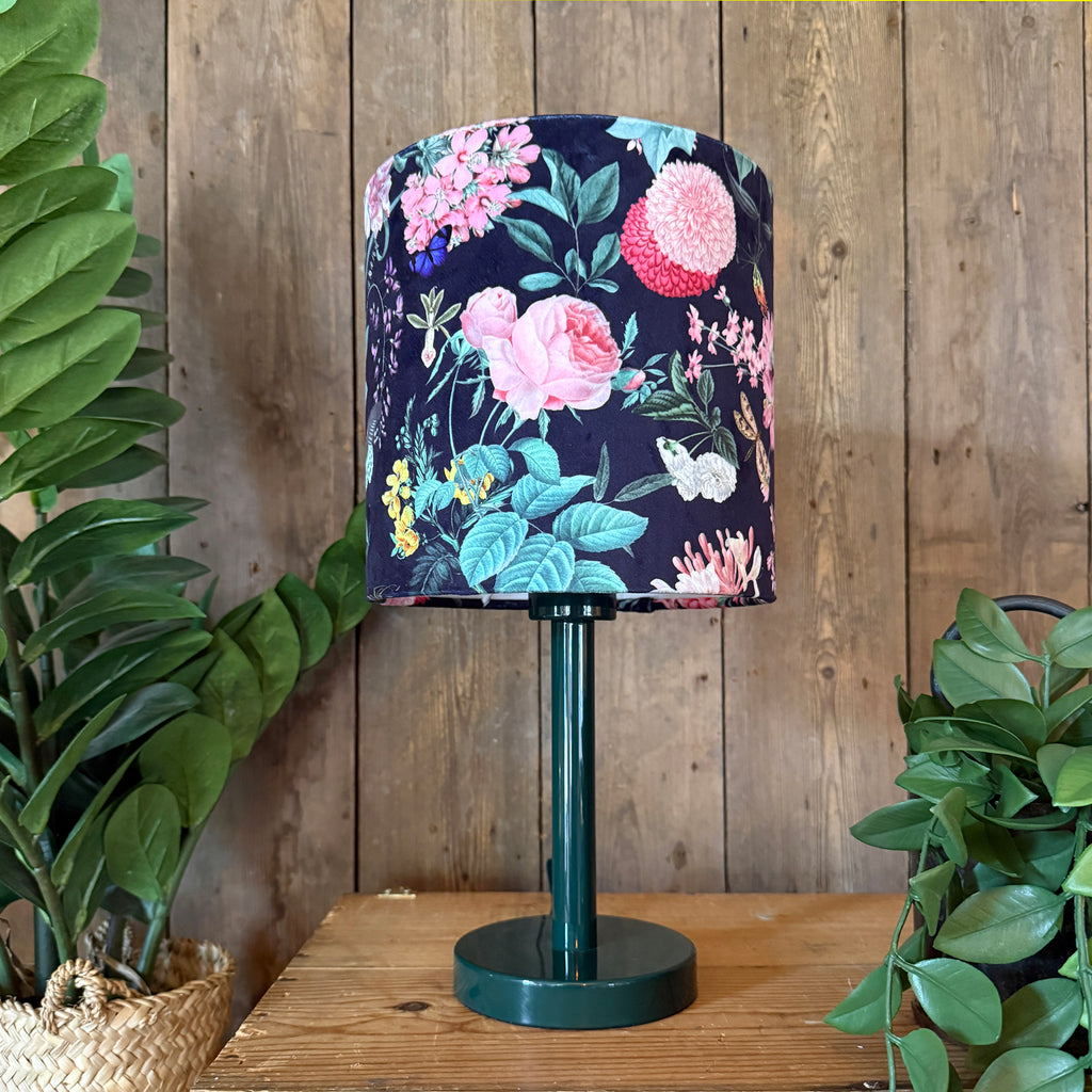 Wild Garden Dinky Lampshades In Ebony