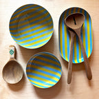 Medium Stripy Bowls - 5 Colours Available