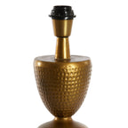 70's Inspired Hammered Metal Table Lamp in Antique Bronze - Medium