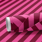 Love Frankie Fabric - Helter Skelter Raspberry Ripple. Rose & Jam