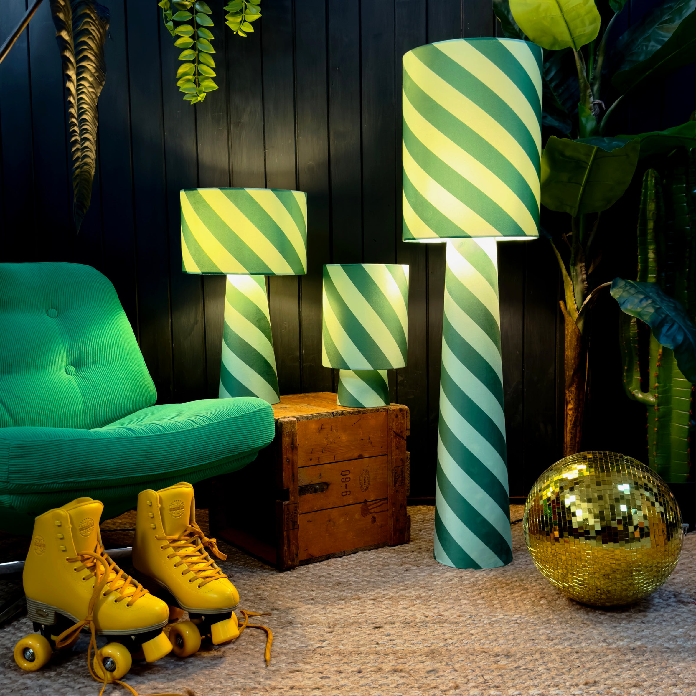 love frankie helter skelter lamps in apple sours