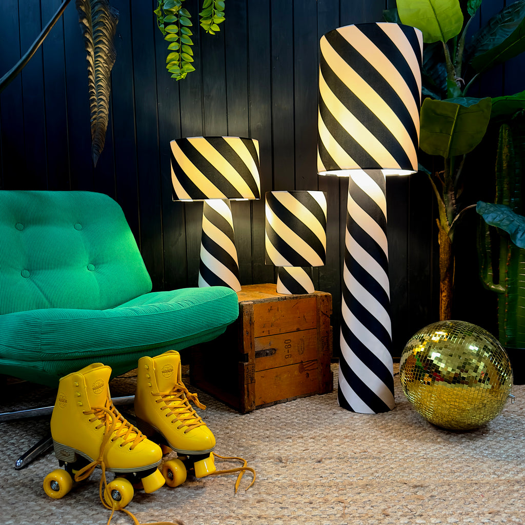 love frankie helter skelter lamps in liquorice
