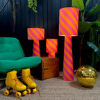 love frankie helter skelter lamps in raspberry ripple