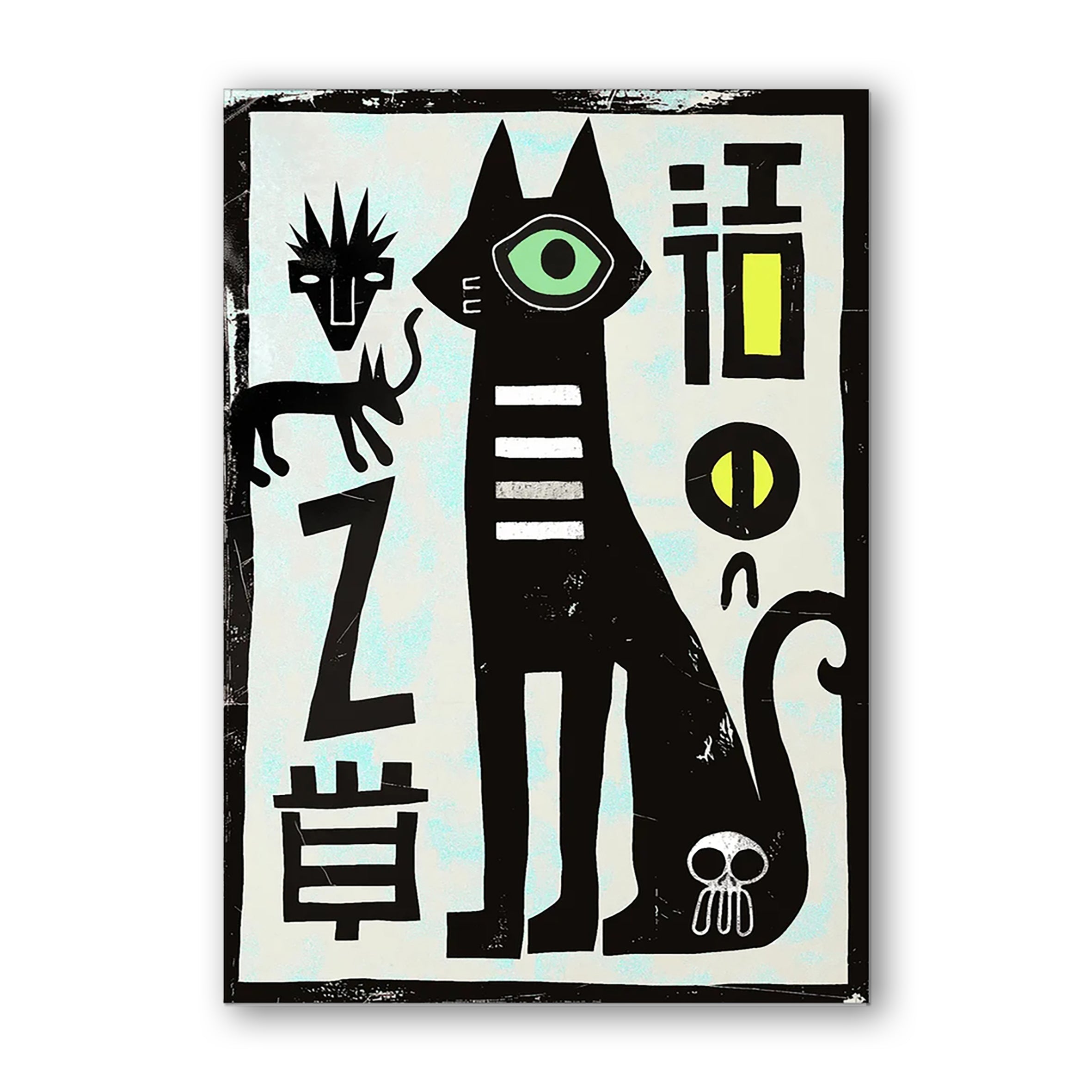 love frankie intuition cat art print