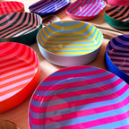 Medium Stripy Bowls - 5 Colours Available