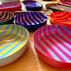 Medium Stripy Bowls - 5 Colours Available