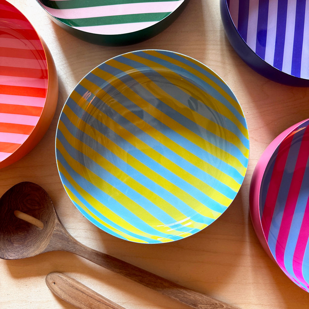 Medium Stripy Bowls - 5 Colours Available