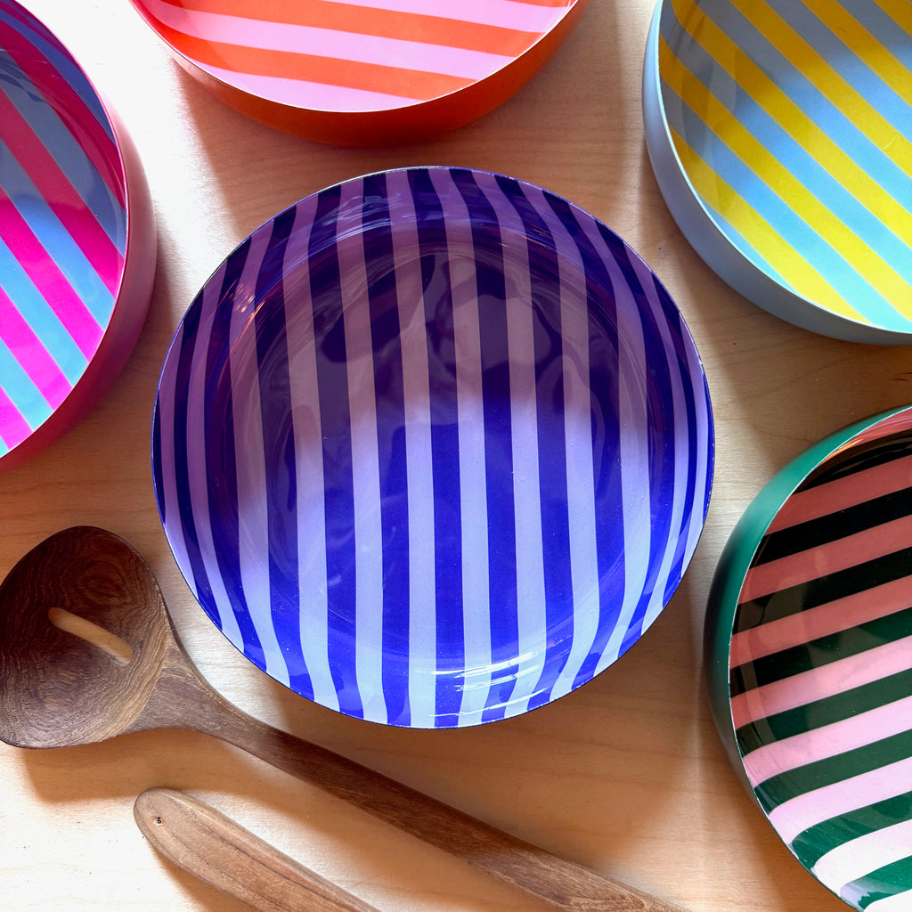 Medium Stripy Bowls - 5 Colours Available
