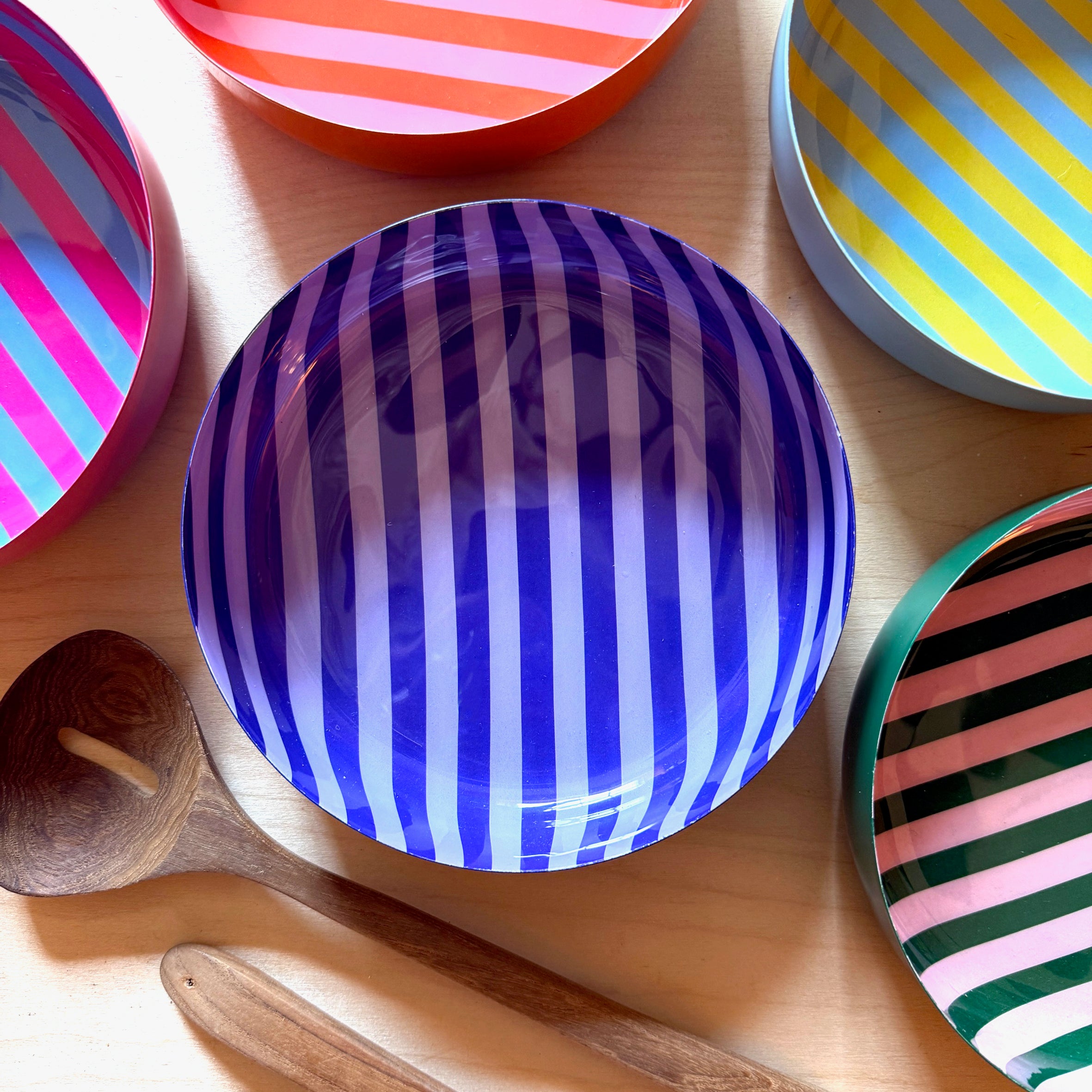 Medium Stripy Bowls - 5 Colours Available