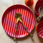 Large Circular Stripy Trays - 5 Colours Available