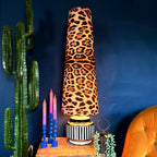 Leopardess Oversized Cone Shades - King from Love Frankie. Handmade Leopard Print lampshades available in 2 sizes. - Light on