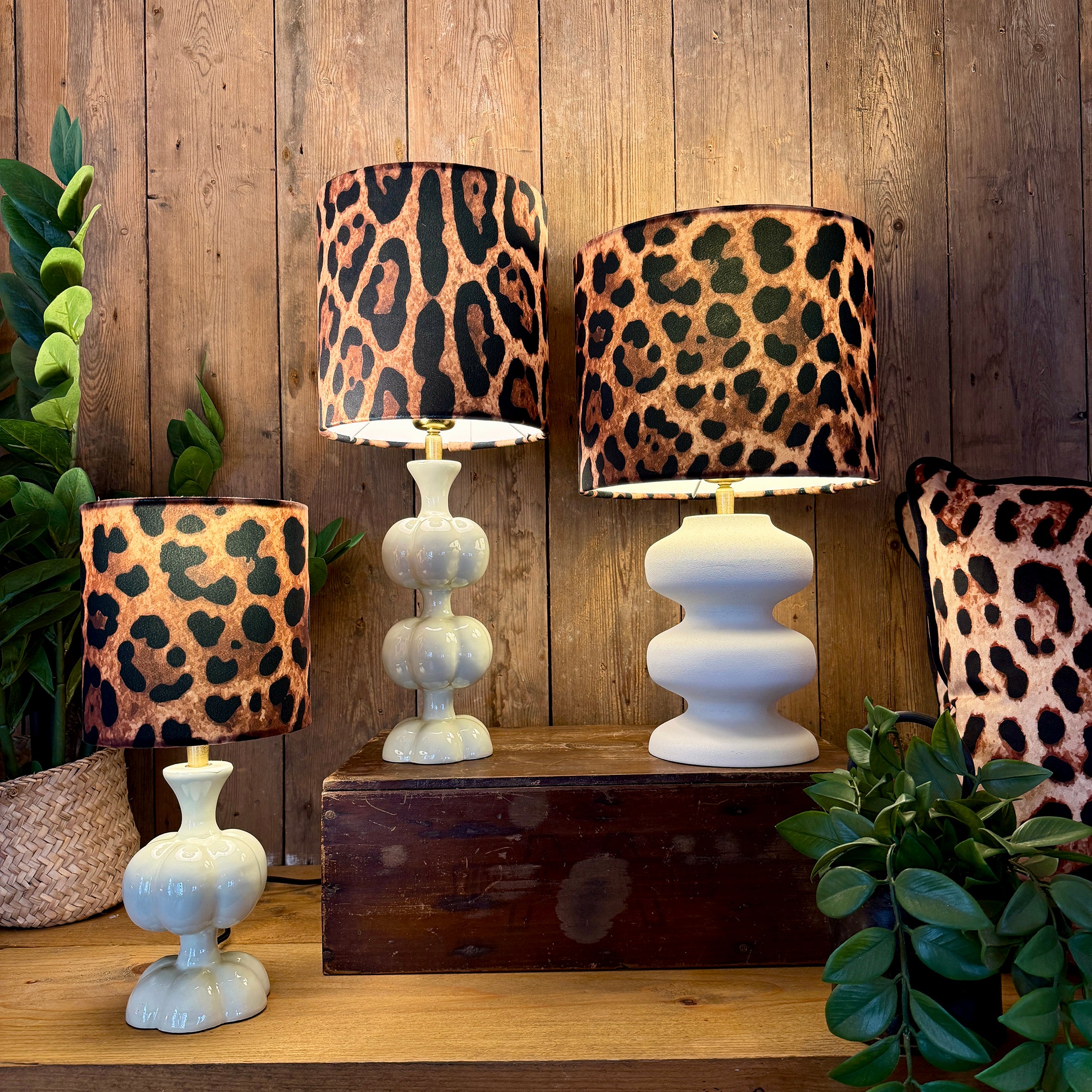 Leopardess Dinky Lampshades