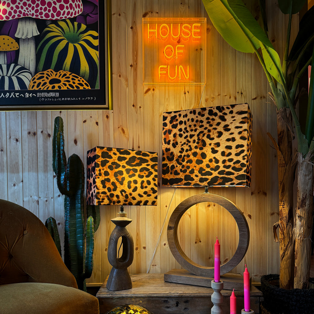 Leopardess Rectangular Lampshades