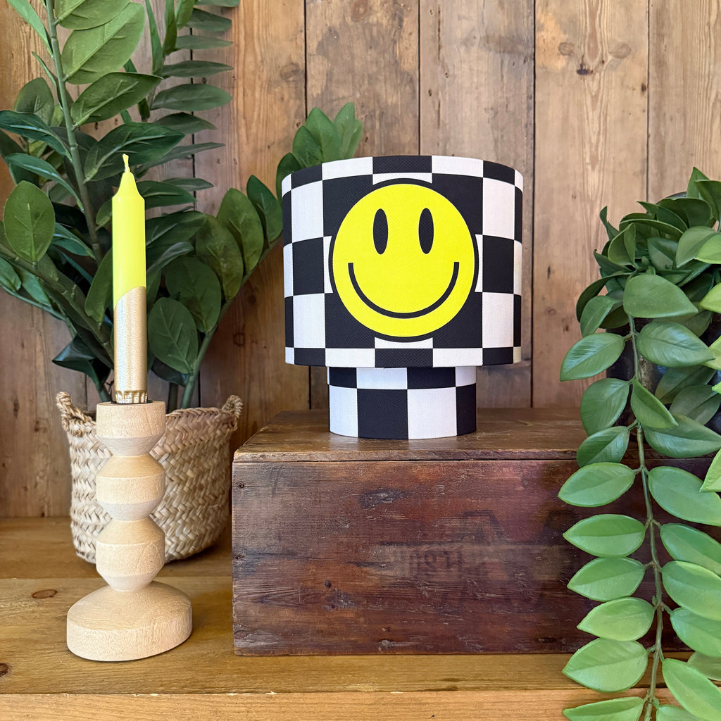 Checkmate Smiley Glow Lamps in Liquorice