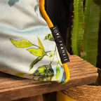 love frankie lithium deadly night shade cushion with yellow piped