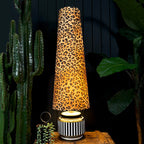 Luxe Leopard Oversized Cone Velvet Lampshades
