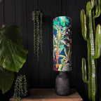 Handmade Tropical Leaf Magic Fruits Tube Lampshade