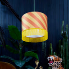 Marmalade Helter Skelter Velvet Lampshades With Fringing