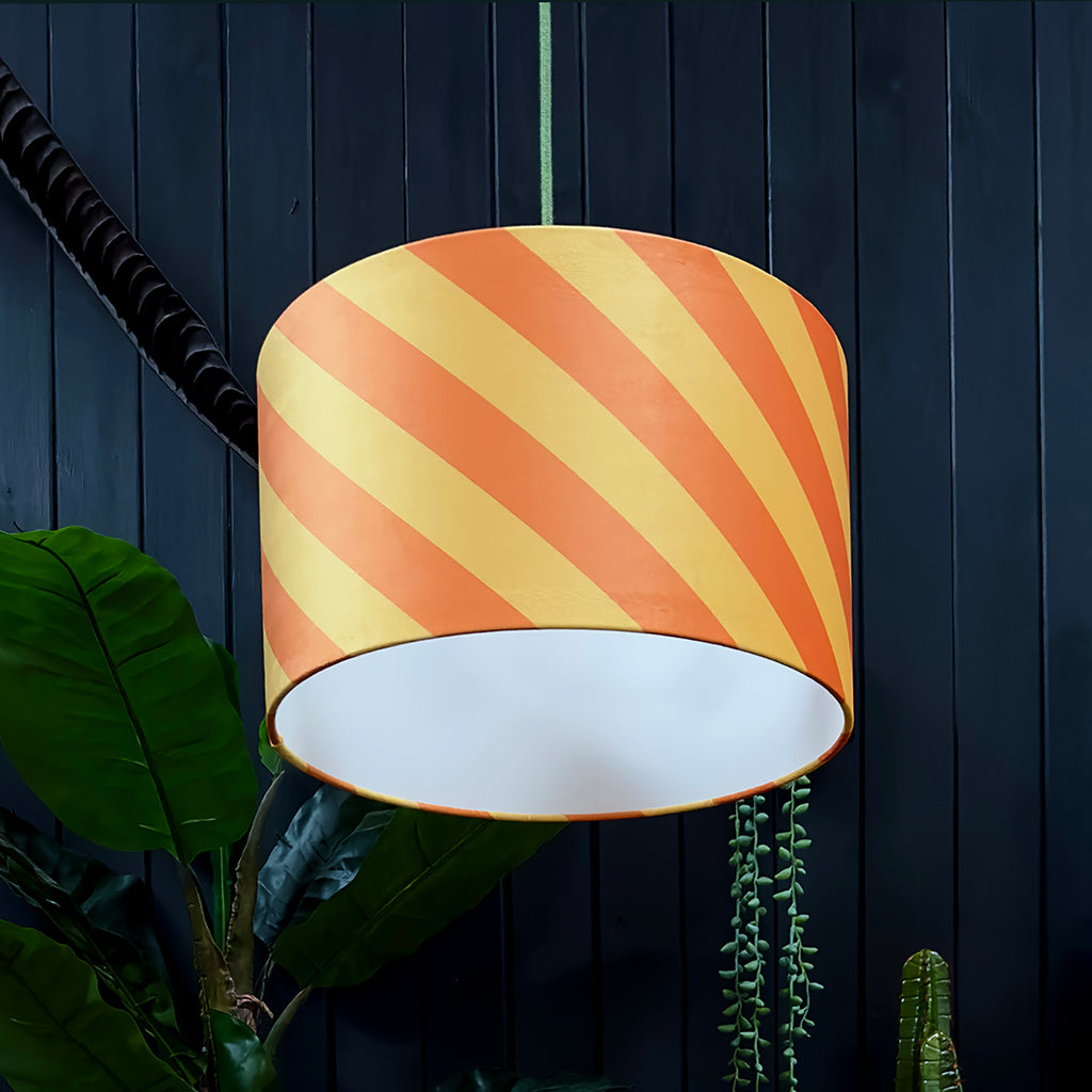 love frankie Helter Skelter lampshade in marmalade