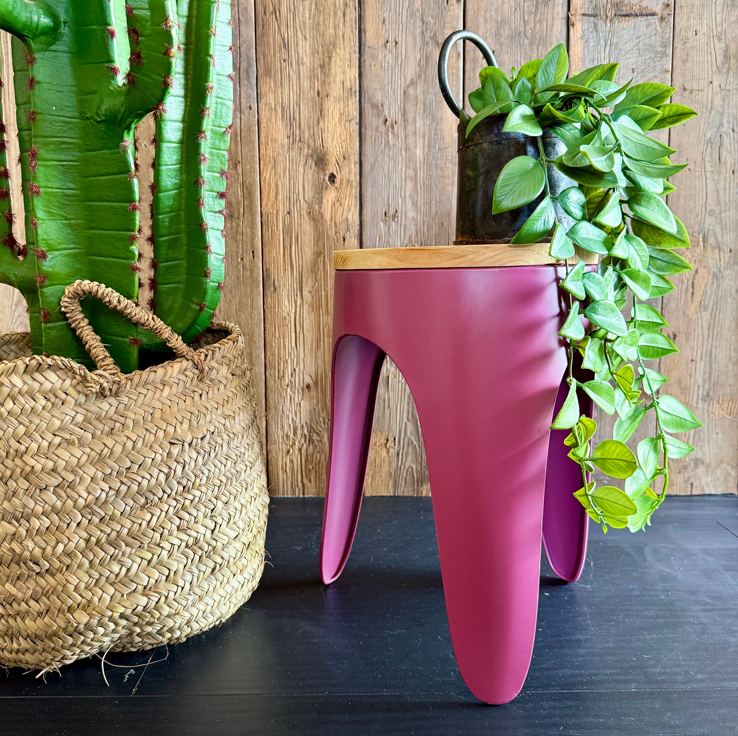 Tripod Stool Damson - Small