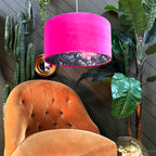 Love Frankie jam tart midnight garden lampshade in raspberry velvet