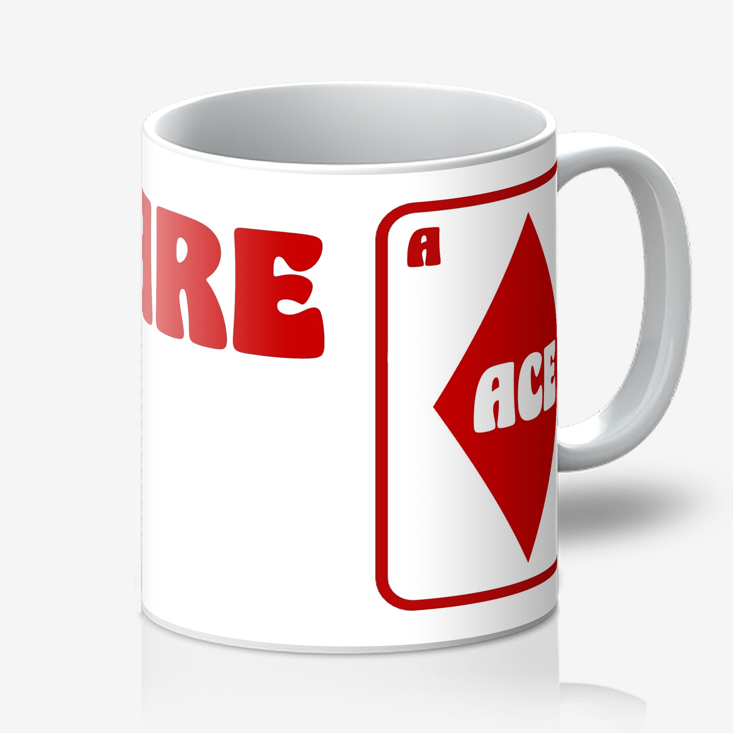 "You are Ace" Playing Cards Mug. Designed by Love Frankie and printed in the UK.