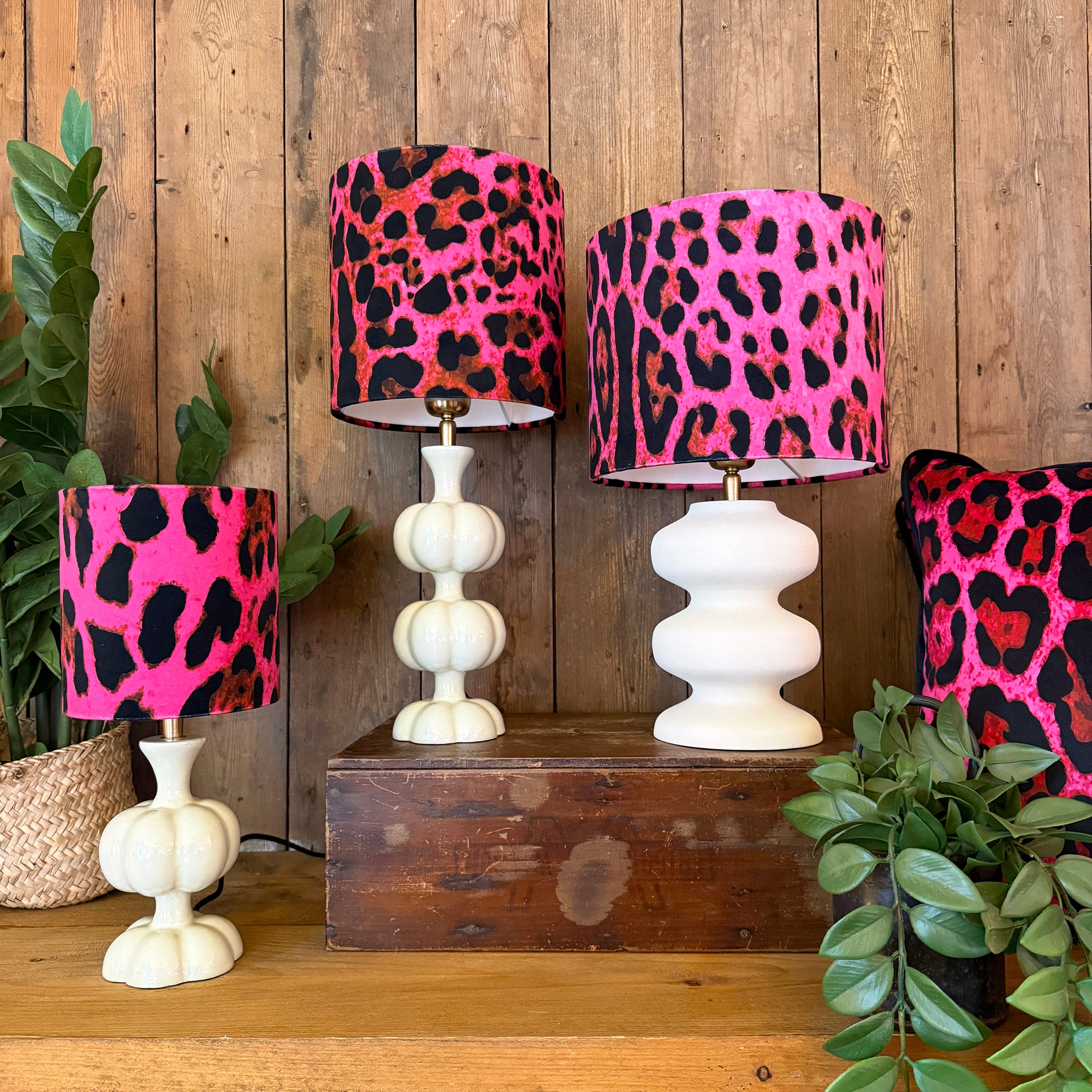 Neon Leopard Dinky Lampshades
