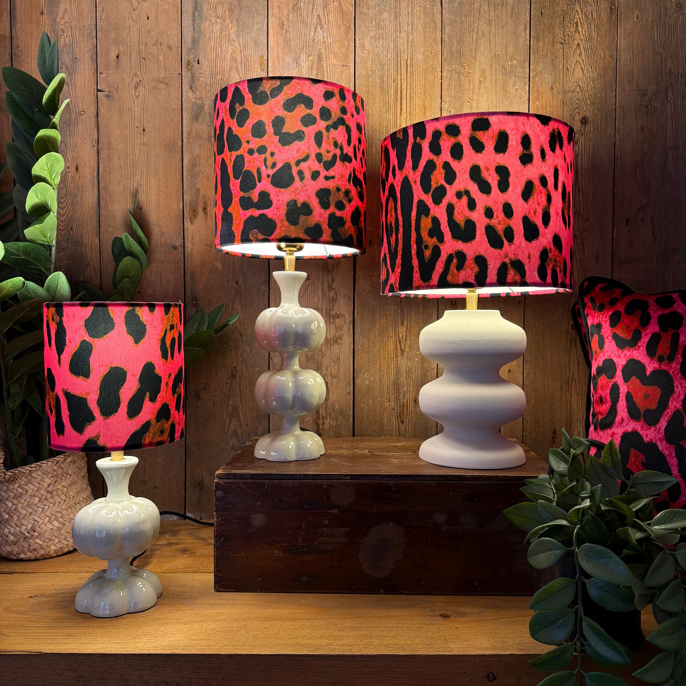 Neon Leopard Dinky Lampshades