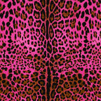 Neon Leopard bright pink Leopard Print Textiles by Love Frankie
