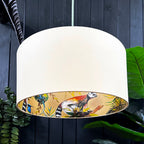 love frankie lemur silhouette lampshade in lemon