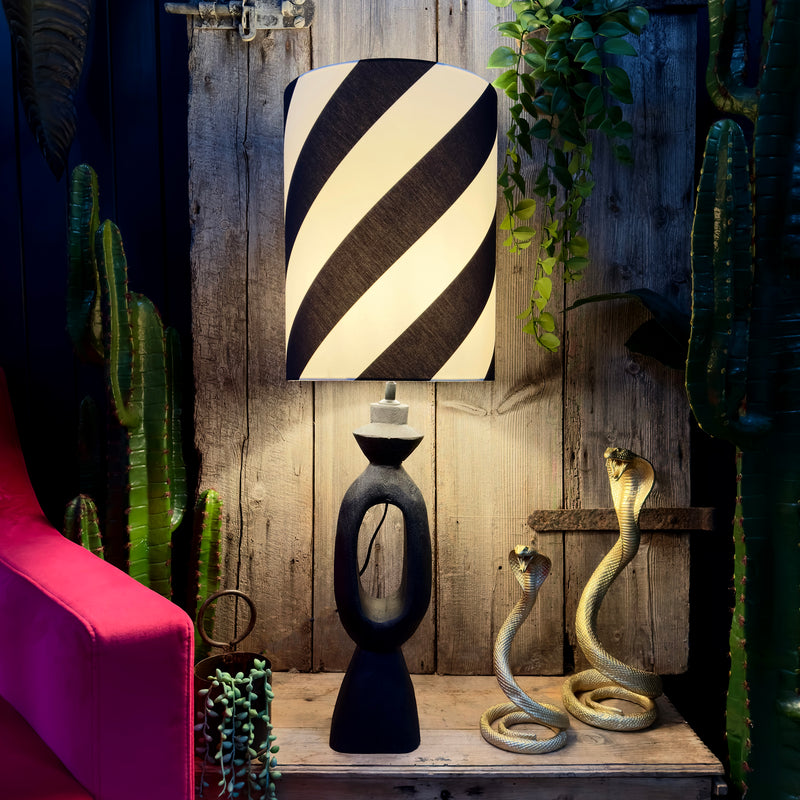 love frankie tube lamp in tilted stripes