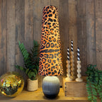 Ridged Table Lamp in Ombre Ebony