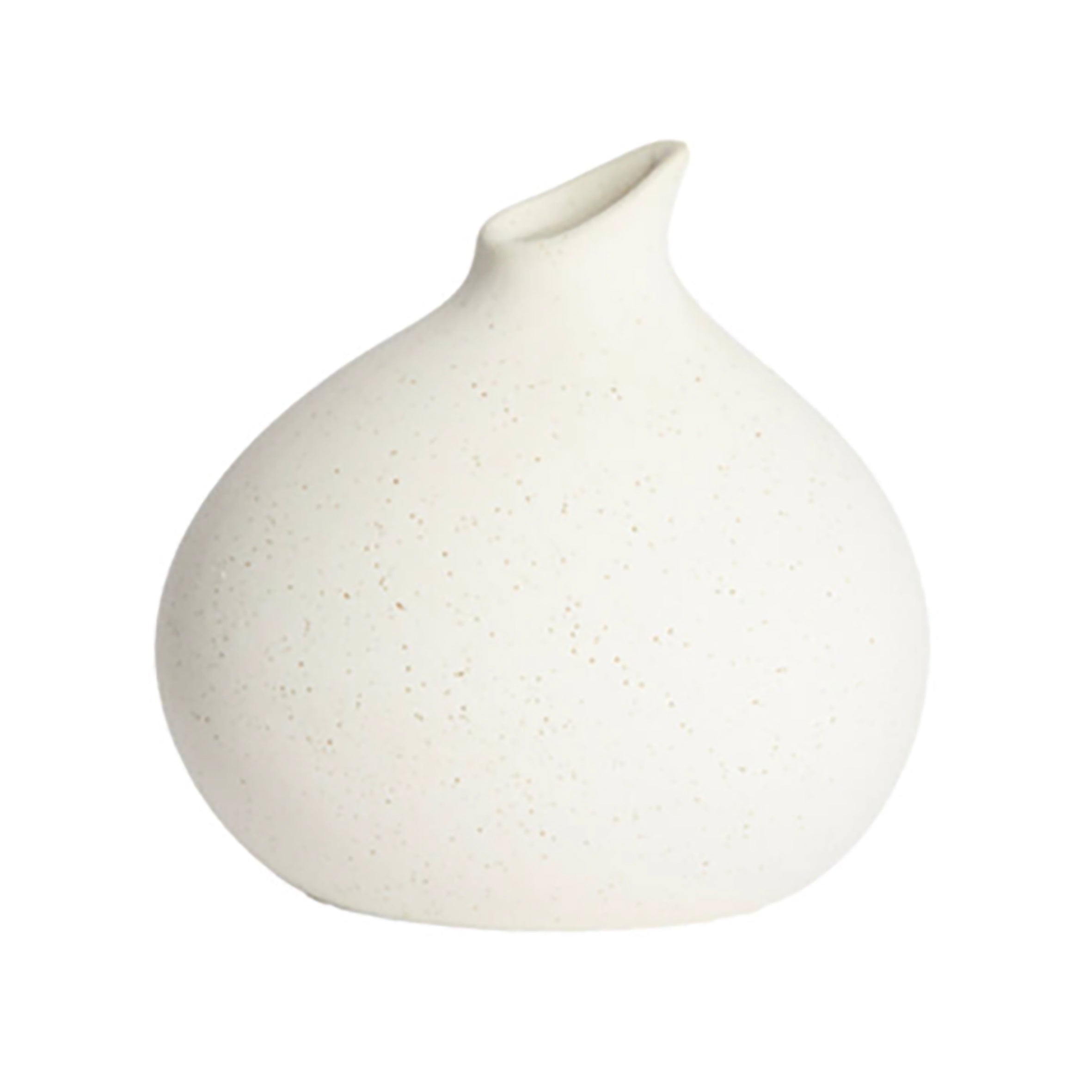Organic Speckled Vase - Bone