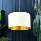 love frankie parchment cotton and gold lining