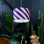 Peach Fuzz Helter Skelter Velvet Lampshades
