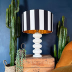 Large Pebble Table Lamp In Cream