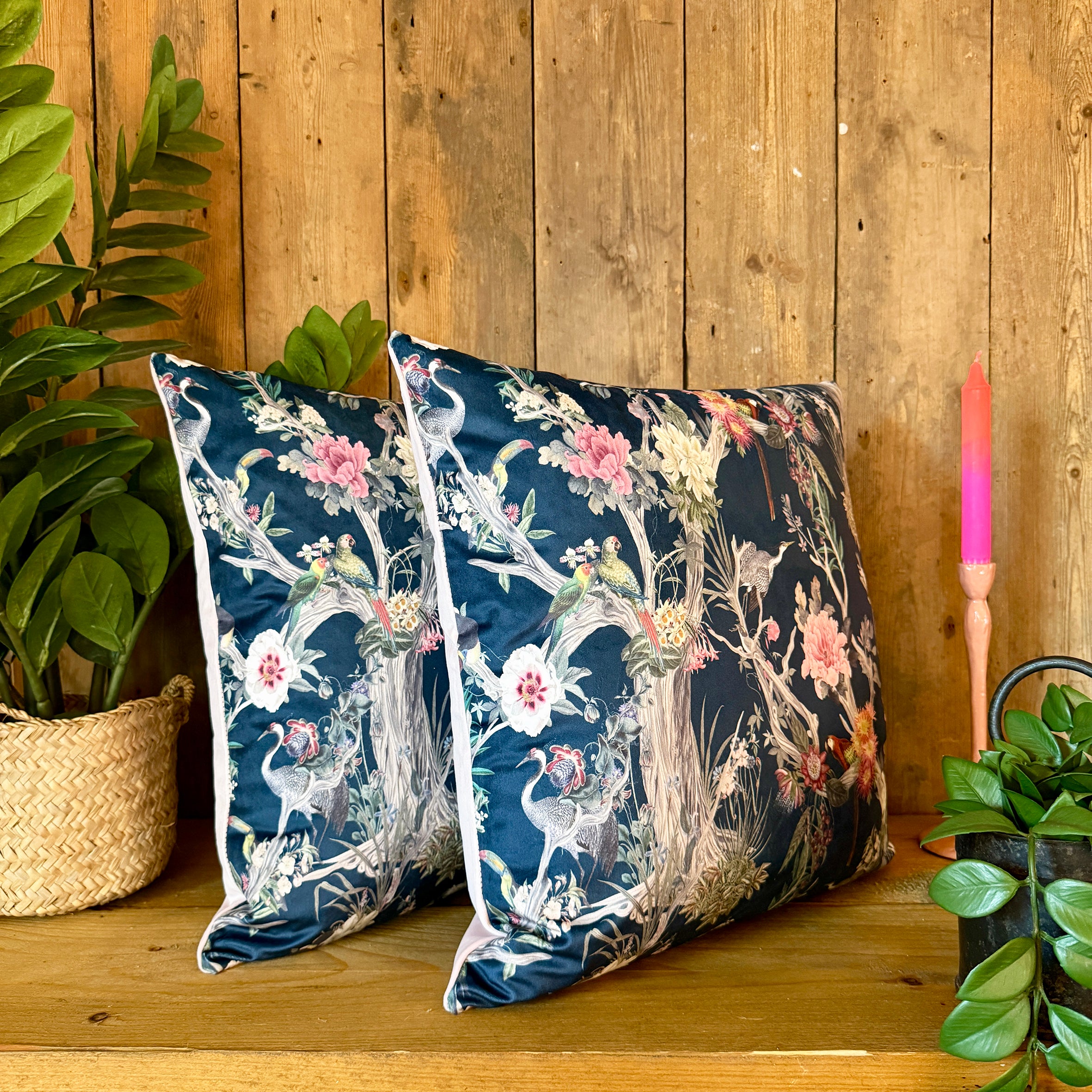 Peony Cushions in Dusk