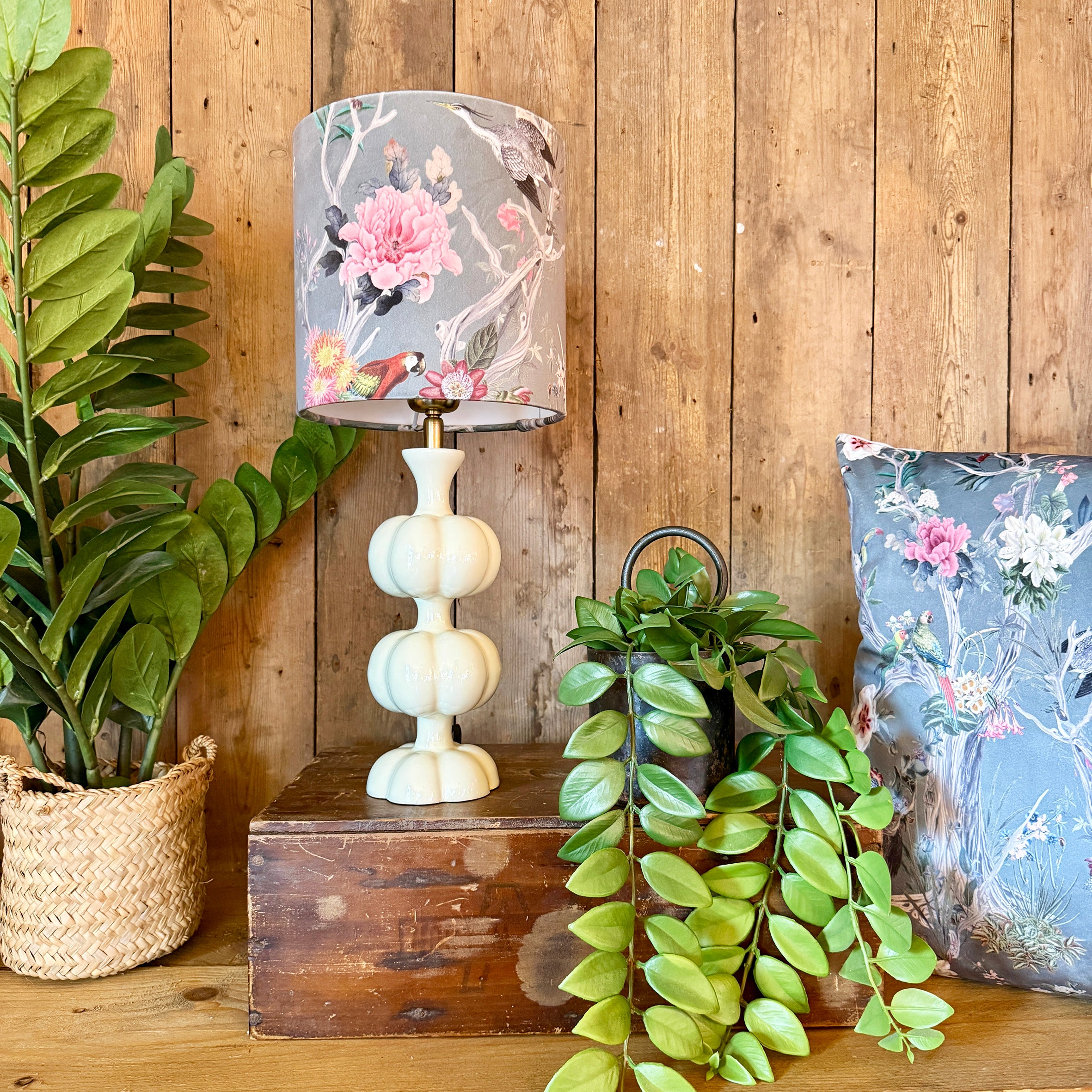 Peony in Shingle Dinky Lampshades