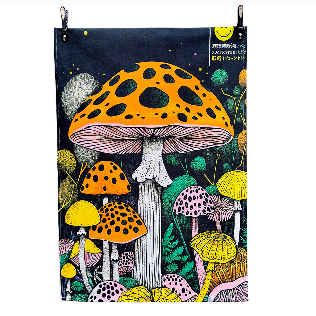 Love Frankie Trippy Magic Mushroom Tea Towel - Pipe Dream