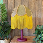 Matt Plum Stem Table Lamp