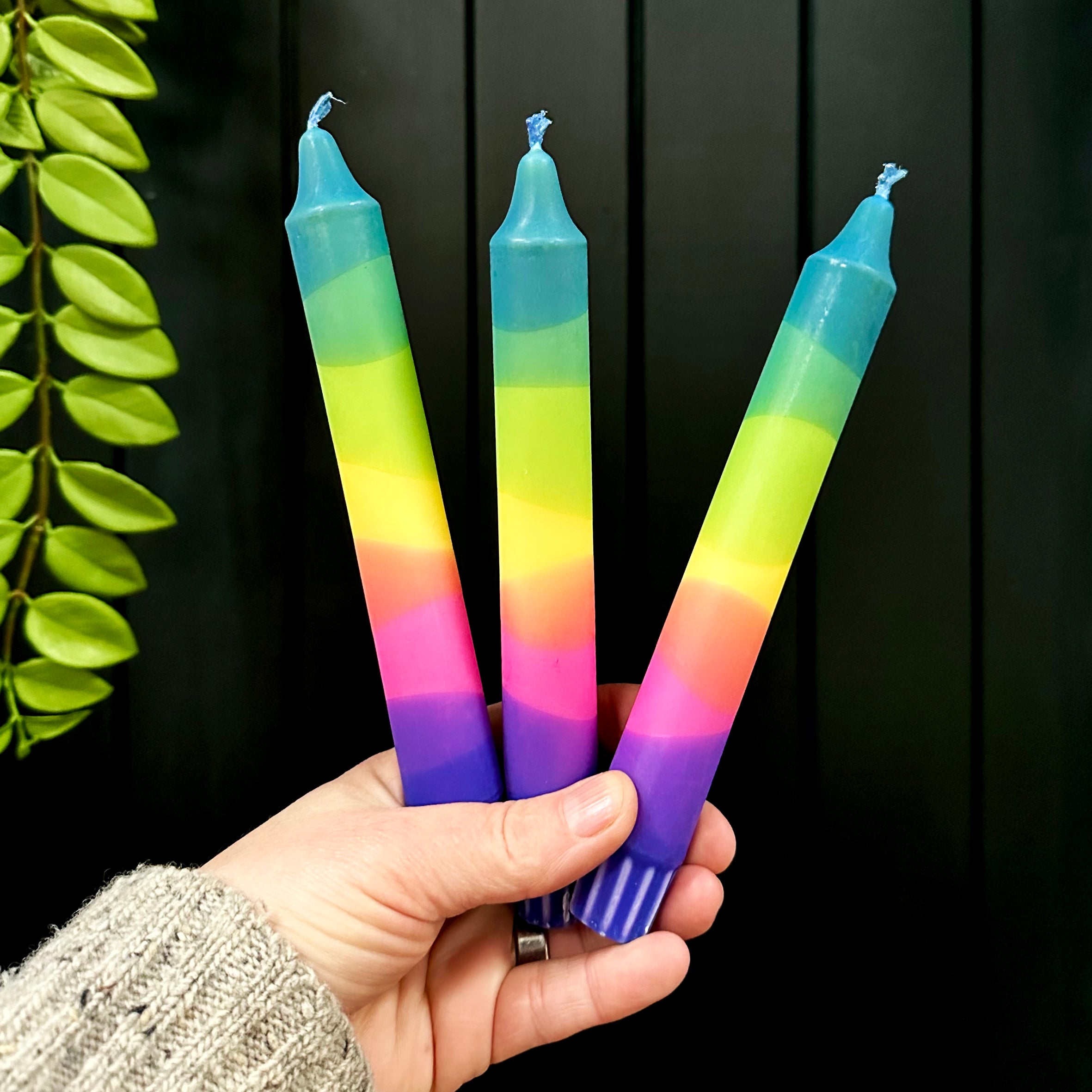 Love Frankie rainbow candle