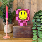 Checkmate Smiley Glow Lamps in Raspberry Ripple