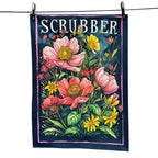 Love Frankie Joyful Floral Tea Towel "Scrubber"