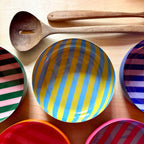 Small Stripy Bowls - 5 Colours Available