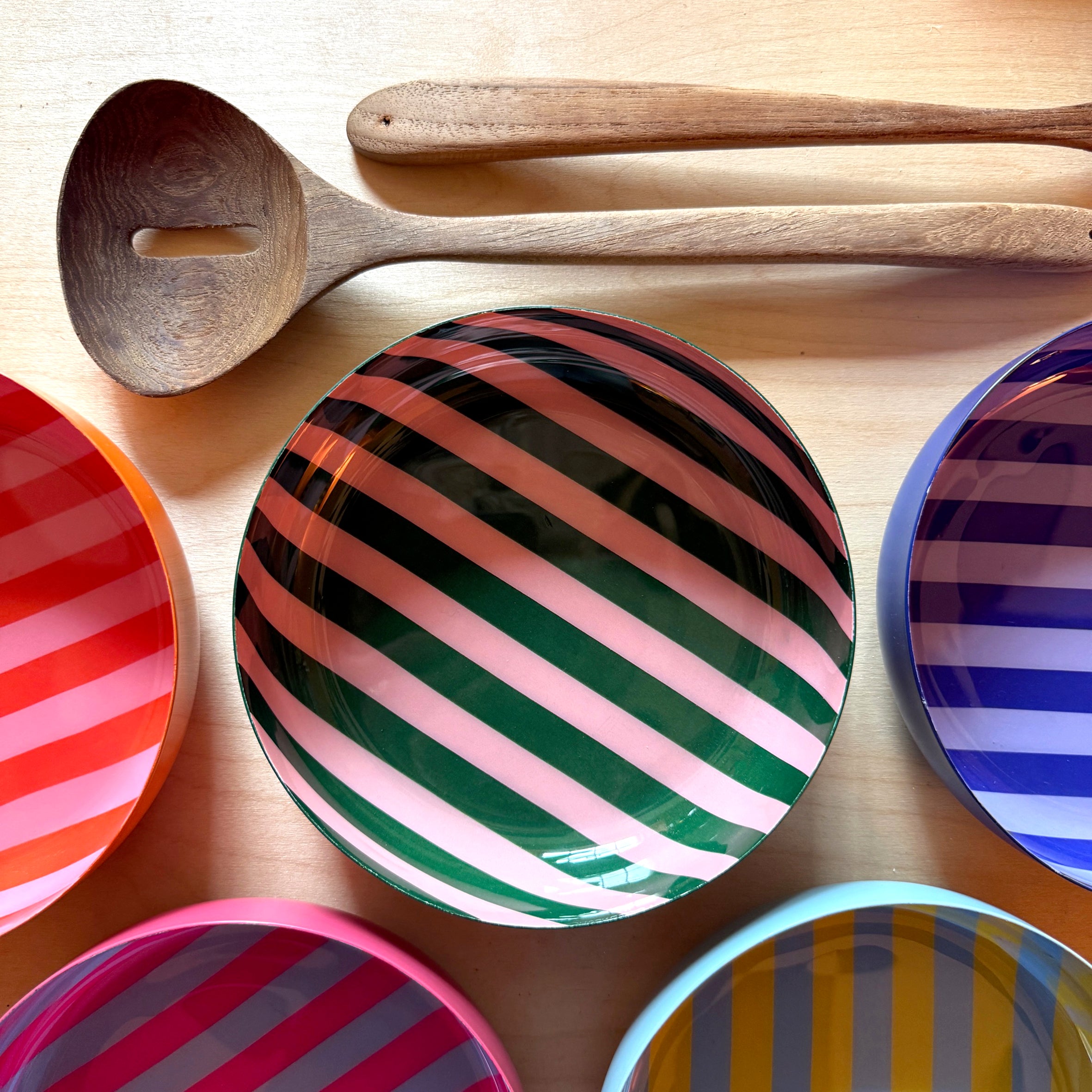 Small Stripy Bowls - 5 Colours Available