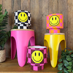 Checkmate Smiley Glow Lamps in Liquorice