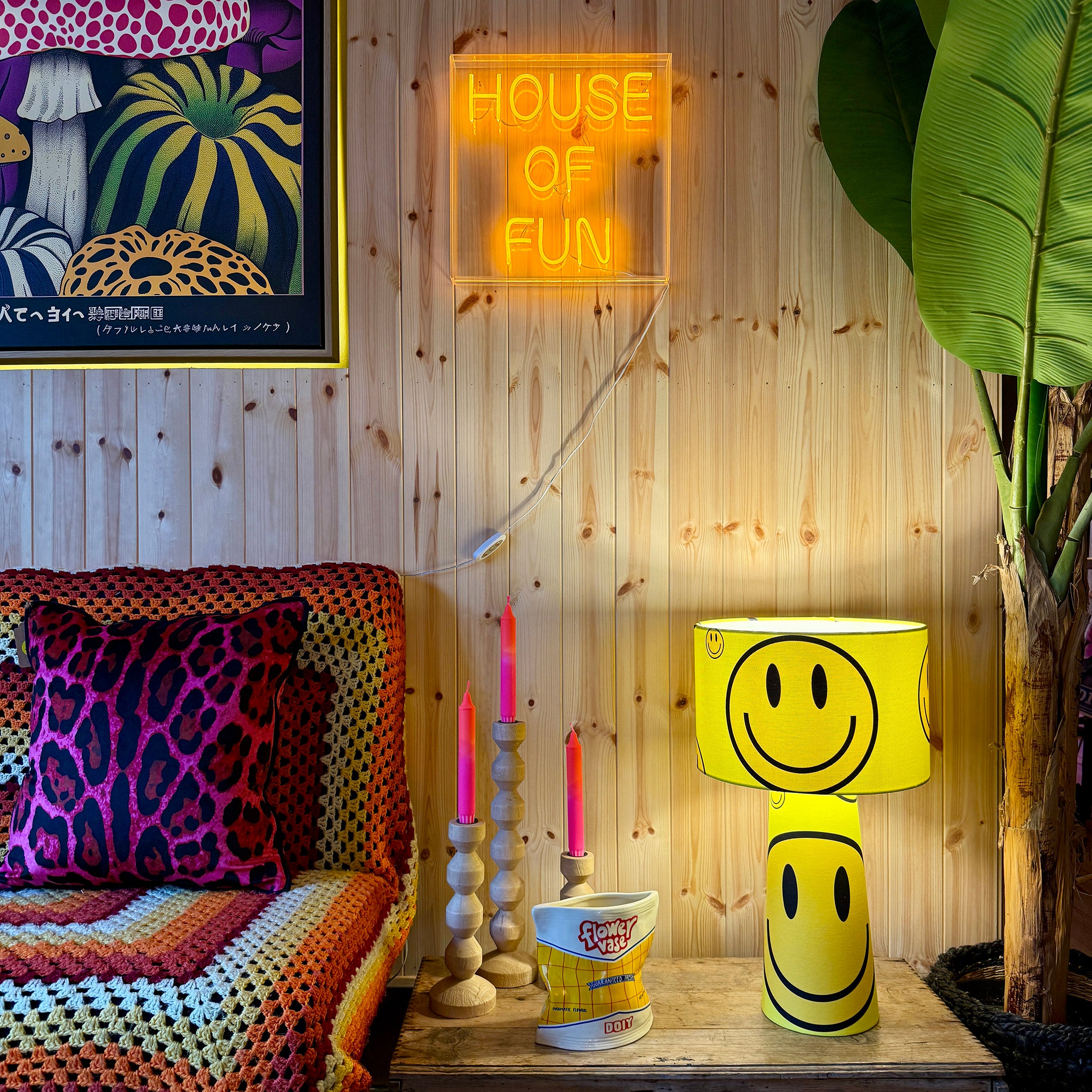 Acid Drops Smiley Face Portable Lamps