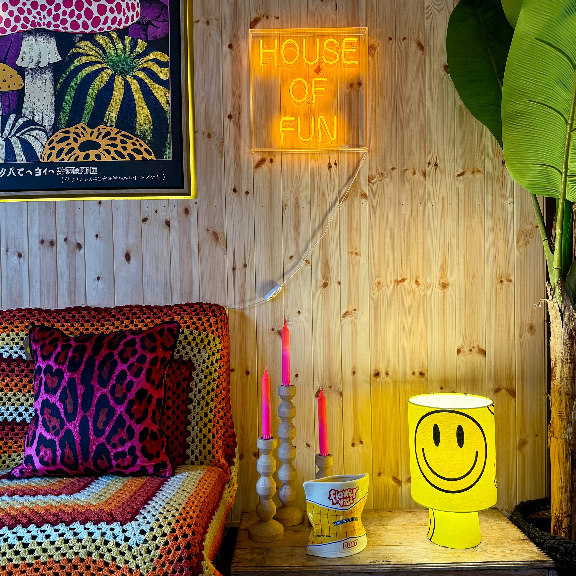 Acid Drops Smiley Face Portable Lamps
