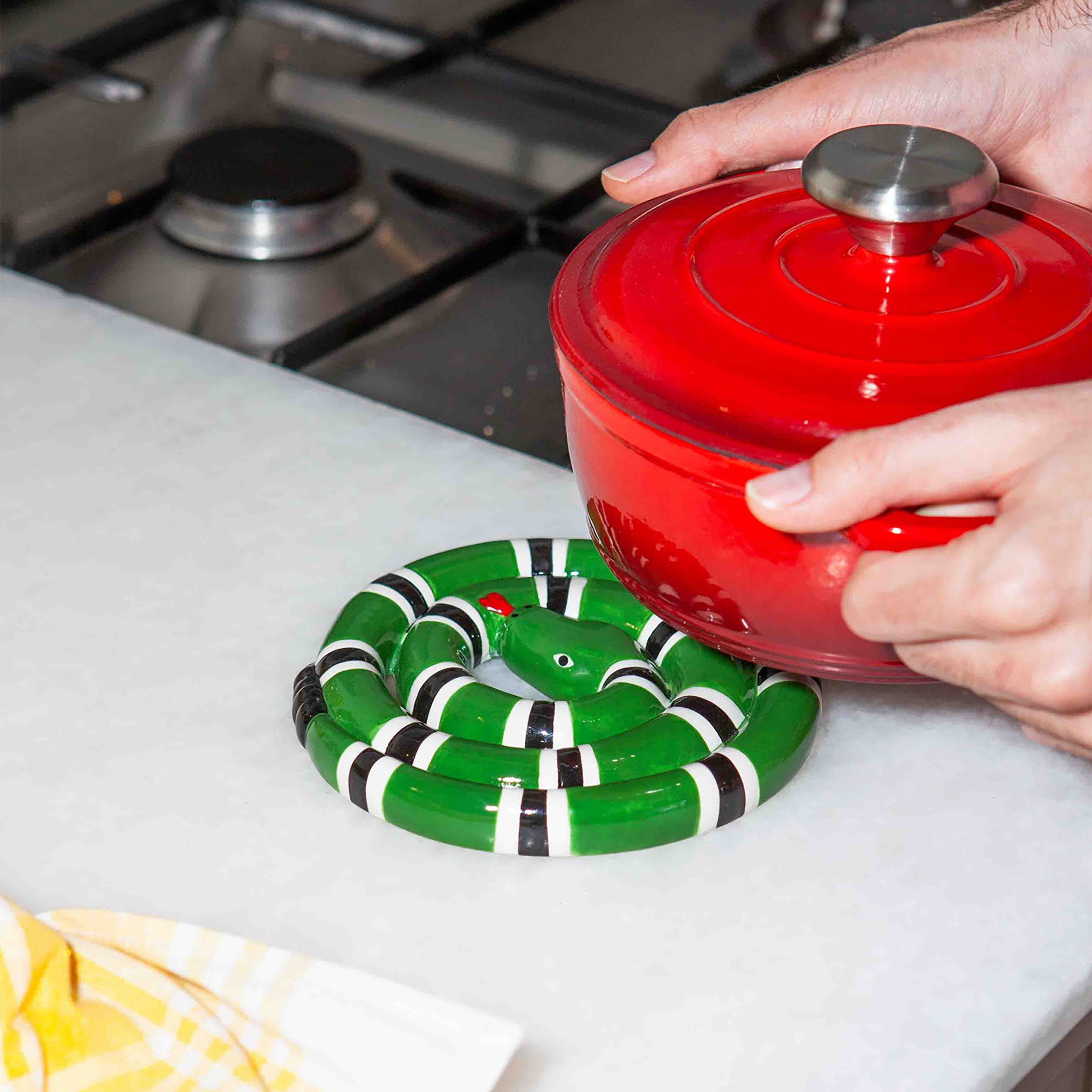 Snake Trivet - Green